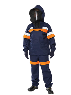 Костюм противоэнцефалитный Энергия-Антигнус-Б (38,2 кал.), т.синий/оранжевый - фото 16560042