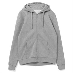 Толстовка на молнии с капюшоном Siverga 2.0, серый меланж - фото 16560053