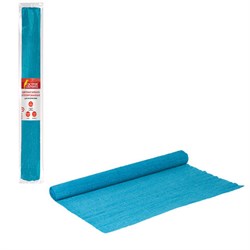 Бумага гофрированная/креповая, 110 г/м2, 50х250 см, голубая, ОСТРОВ СОКРОВИЩ, 129147 - фото 16562154