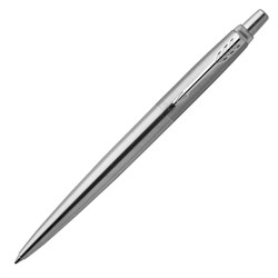 Ручка гелевая PARKER "Jotter Stainless Steel CT", корпус серебристый, детали из нержавеющей стали, черная, 2020646 - фото 16562257