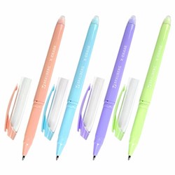 Ручка стираемая гелевая с грипом BRAUBERG X-ERASE PASTEL, СИНЯЯ, узел 0,7 мм, линия 0,35 мм, 143953 - фото 16562315