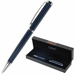 Ручка подарочная шариковая GALANT "Ricardo", корпус темно-синий, детали серебро, узел 0,7 мм, линия письма 0,5 мм, синяя, 144168 - фото 16562331