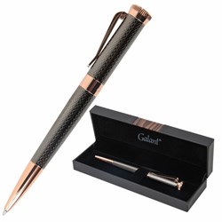 Ручка подарочная шариковая GALANT "Taut", корпус оружейный металл, детали розовое золото, узел 0,7 мм, линия письма 0,5 мм, синяя, 144170 - фото 16562332