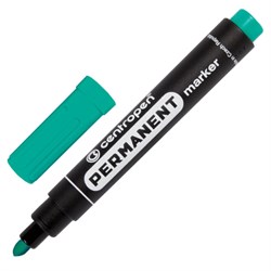 Маркер перманентный CENTROPEN 8566, ЗЕЛЕНЫЙ, круглый наконечник, 2,5 мм, 585660110 - фото 16562397