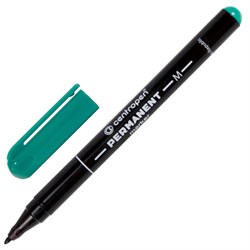 Маркер перманентный CENTROPEN 2846, ЗЕЛЕНЫЙ тонкий наконечник, 1 мм, 628469410 - фото 16562399