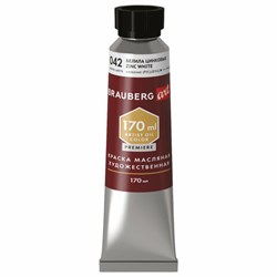 Краска масляная художественная BRAUBERG ART PREMIERE 170 мл, проф. серия, БЕЛИЛА ЦИНКОВЫЕ, 191395 - фото 16562669