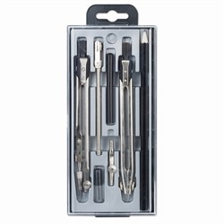 Готовальня 8 предметов, пластиковый пенал, GLOBUS, НЧ8-70-60 - фото 16562829