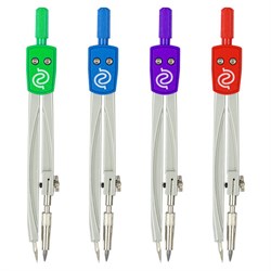 Циркуль для средних классов GLOBUS, 125 мм, металлический, цвет ассорти, чехол ПВХ, ЦЧП-40 - фото 16562841