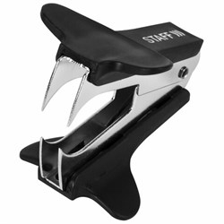 Антистеплер для скоб № 10 и № 24/6, STAFF "EVERYDAY", черный, 224628 - фото 16562942