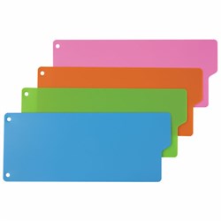 Разделитель пластиковый (полосы 100х240 мм), 12 листов, без индексации, по цветам, BRAUBERG, 225632 - фото 16562957