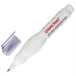 Ручка-корректор ОФИСМАГ, 8 мл, металлический наконечник, 226818 - фото 16562989