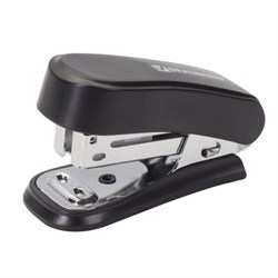 Степлер №24/6, 26/6 МИНИ BRAUBERG "Standard", до 25 листов, с антистеплером, черный, 226849 - фото 16562994