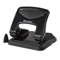 Дырокол металлический BRAUBERG "PN-150M", до 35 листов, черный, 227788 - фото 16563040