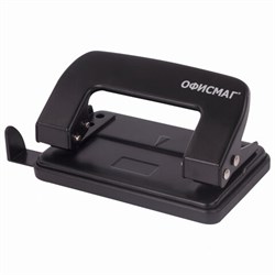 Дырокол металлический ОФИСМАГ, до 10 листов, черный, 229692 - фото 16563136