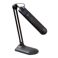 Настольная лампа светильник Дельта У на подставке, ЛЮМИНЕСЦЕНТНАЯ, цоколь 2G7, 11 Вт, чёрный - фото 16563271