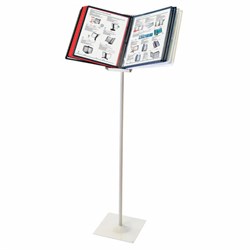 Демосистема напольная металлическая с 10 цветными панелями А4, серая, BRAUBERG "SOLID", 236724 - фото 16563279