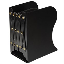 Подставка-держатель для книг и учебников BRAUBERG, раздвижная, металлическая, черная, 237904 - фото 16563383