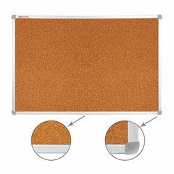 Доска пробковая 70х50 см, алюминиевая рамка, ГАРАНТИЯ 10 ЛЕТ, РОССИЯ, BRAUBERG, 238187 - фото 16563417