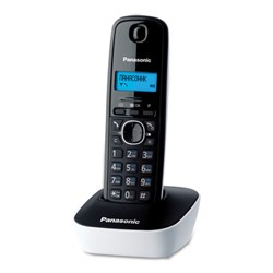 Радиотелефон PANASONIC KX-TG1611RUW, память 50 номеров, АОН, повтор, часы/будильник, белый - фото 16563536