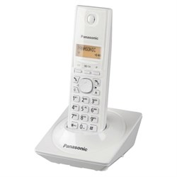 Радиотелефон PANASONIC KX-TG1711RUW, память на 50 номеров, АОН, повтор, часы /будильник (радиус 10-100 м), цвет белый - фото 16563540