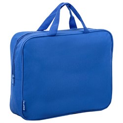 Папка на молнии с ручками STAFF EVERYDAY А4, 1 отделение, полиэстер, 80 мм, синяя, 270740 - фото 16563571