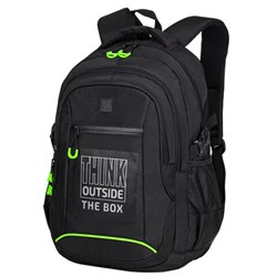 Рюкзак BRAUBERG CONTENT универсальный, 3 отделения, светоотражающий принт, "Think", 47х33х18 см, 270764 - фото 16563575