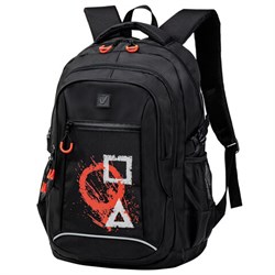 Рюкзак BRAUBERG CONTENT универсальный, 3 отделения, светоотражающий принт, "Figures", 47х33х18 см, 270765 - фото 16563576