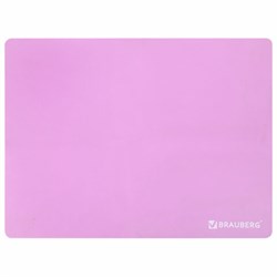 Настольное покрытие BRAUBERG для труда и творческих занятий, силикон, розовое, 30х40 см, 272374 - фото 16563742
