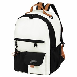 Рюкзак HEIKKI EDITION (ХЕЙКИ) универсальный, 6 карманов, бежевый/черный, 42х30х14 см, 272541 - фото 16563771