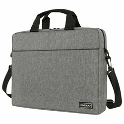 Сумка портфель HEIKKI PERSPECTIVE (ХЕЙКИ) с отделением для ноутбука 15,6", с карманом, серая, 29х40х7 см, 272595 - фото 16563789