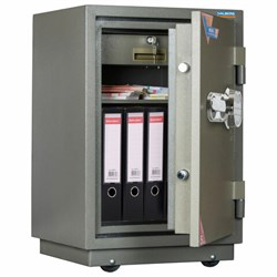 Сейф огнестойкий VALBERG "FRS-73T EL", 732х485х431 мм, 86 кг, электронный замок + ключ, трейзер, крепление к полу - фото 16564128