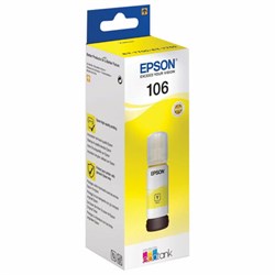 Чернила EPSON 106 (C13T00R440) для СНПЧ L7160/L7180, желтые, ОРИГИНАЛЬНЫЕ - фото 16565216