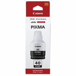 Чернила CANON (GI-40BK) для СНПЧ Pixma G5040/G6040/GM2040, черные, ресурс 6000 страниц, оригинальные, 3385C001 - фото 16565226