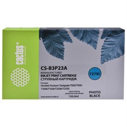 Картридж струйный CACTUS (CS-B3P23A) для HP DesignJet T920/T1500, фото черный - фото 16565252
