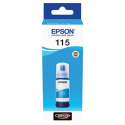 Чернила EPSON 115 (C13T07D24A) для СНПЧ L8160/L8180, голубые, объем 70 мл, ОРИГИНАЛЬНЫЕ - фото 16565366