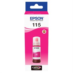 Чернила EPSON 115 (C13T07D34A) для СНПЧ L8160/L8180, пурпурные, объем 70 мл, ОРИГИНАЛЬНЫЕ - фото 16565367
