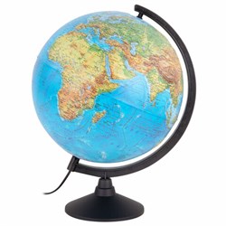 Глобус физический / политический Globen "Классик", 32 см, с подсветкой, рельефный, К013200223 - фото 16565864