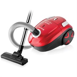 Пылесос BRAYER BR4221, с пылесборником, 2000 Вт, мощность всасывания 380 Вт, черный/красный - фото 16565919