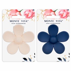 Краб для волос 7 см, soft-touch, АССОРТИ, MONTE VITA (МОНТЕ ВИТА), 457013 - фото 16566084