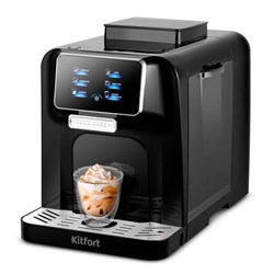 Кофемашина KITFORT КТ-7424, 1480 Вт, объем 1,5 л, для зерен 200 г, черная - фото 16566189