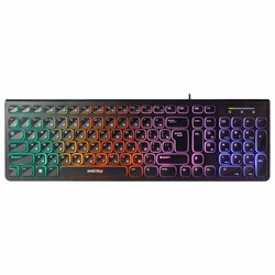 Клавиатура проводная с подсветкой SMARTBUY ONE 250, USB, 104 клавиши, черная, SBK-250U-K - фото 16566423