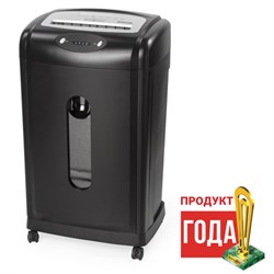 Уничтожитель (шредер) BRAUBERG S18-S, БЕСШУМНЫЙ, 2 уровень секретности, полоски 6 мм, 18 листов, корзина 28 литров, 530961 - фото 16566469