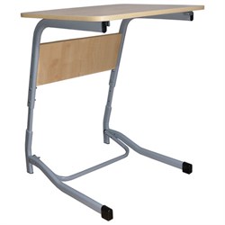Стол-парта 1-местный регулируемый "Олимп", 600х500х520-640 мм, рост 2-4, серый каркас, ЛДСП клён - фото 16566694