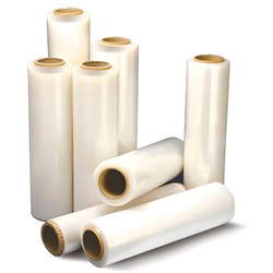 Стрейч-пленка для ручной упаковки 50 см х 256 м, 17 мкм, 2 кг - нетто, ПЕРВИЧНОЕ СЫРЬЕ, растяжение 300% - фото 16567056