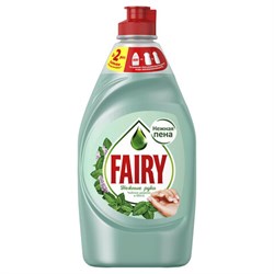 Средство для мытья посуды, 450 мл, FAIRY (Фейри) "Нежные руки", "Чайное дерево и мята" - фото 16567153