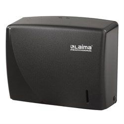 Диспенсер для полотенец LAIMA PROFESSIONAL ORIGINAL (Система H2), Z-сложения, черный, ABS-пластик, 605760 - фото 16567284