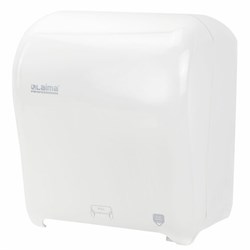 Диспенсер для полотенец в рулонах LAIMA PROFESSIONAL ORIGINAL (Система H1), механический, с автоотрезом листа, ABS-пластик, 605764 - фото 16567286