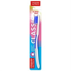Зубная щетка средней жесткости (ассорти 4 цвета), LAIMA DENT "CLASSIC", 609312 - фото 16567656
