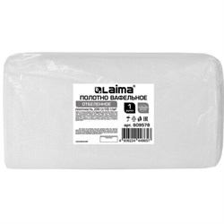 Полотно ВАФЕЛЬНОЕ отбеленное, рулон 0,45х60 м, в пакете, плотность 200 (±10) г/м2, LAIMA, 609578 - фото 16567737