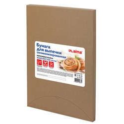 Бумага для выпечки силиконизированная в листах 40 см x 60 см КОМПЛЕКТ 500 штук, цвет коричневый, LAIMA, CH, 609590 - фото 16567740